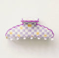 Purple and Yellow Claw Clip