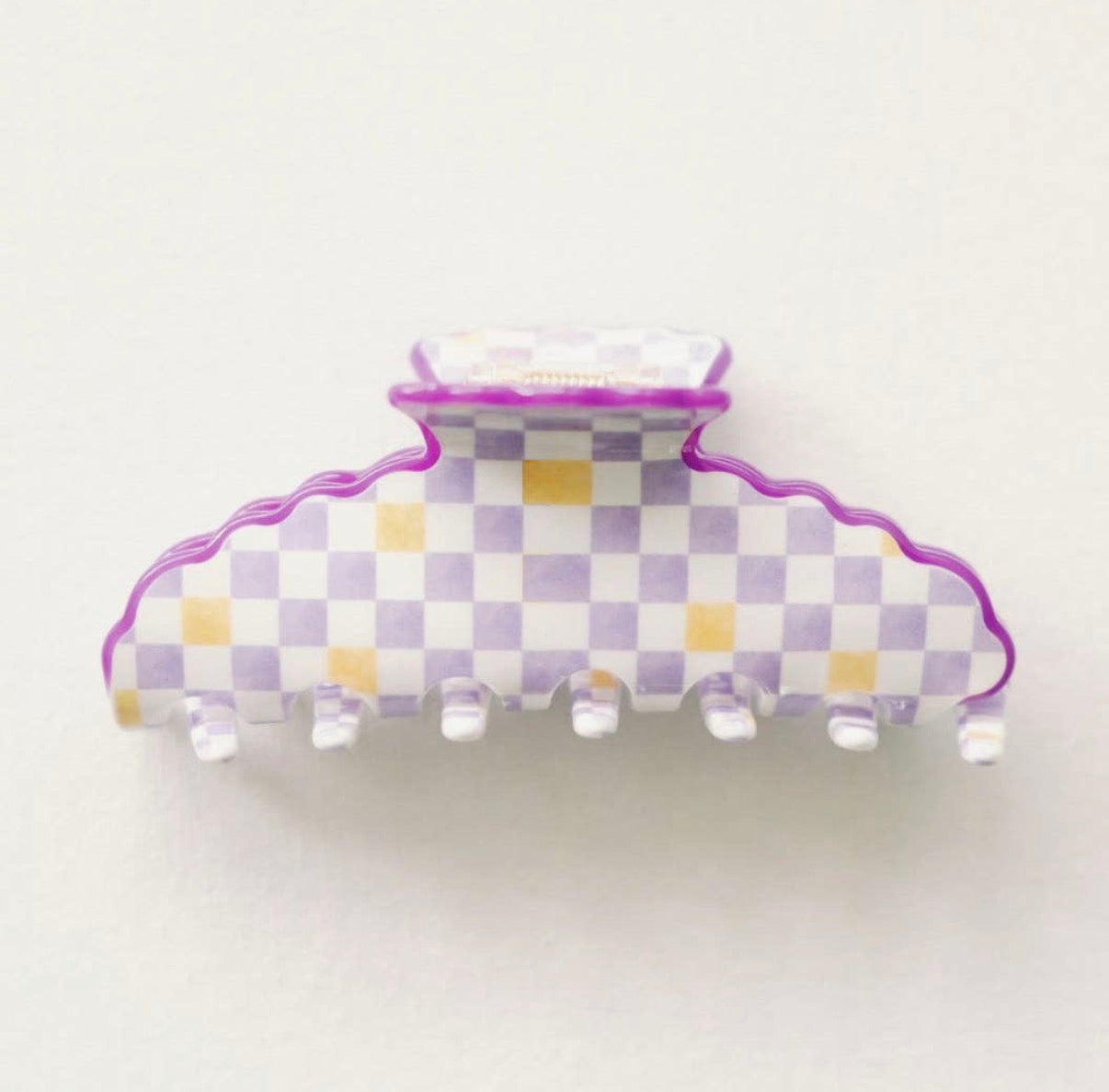 Purple and Yellow Claw Clip
