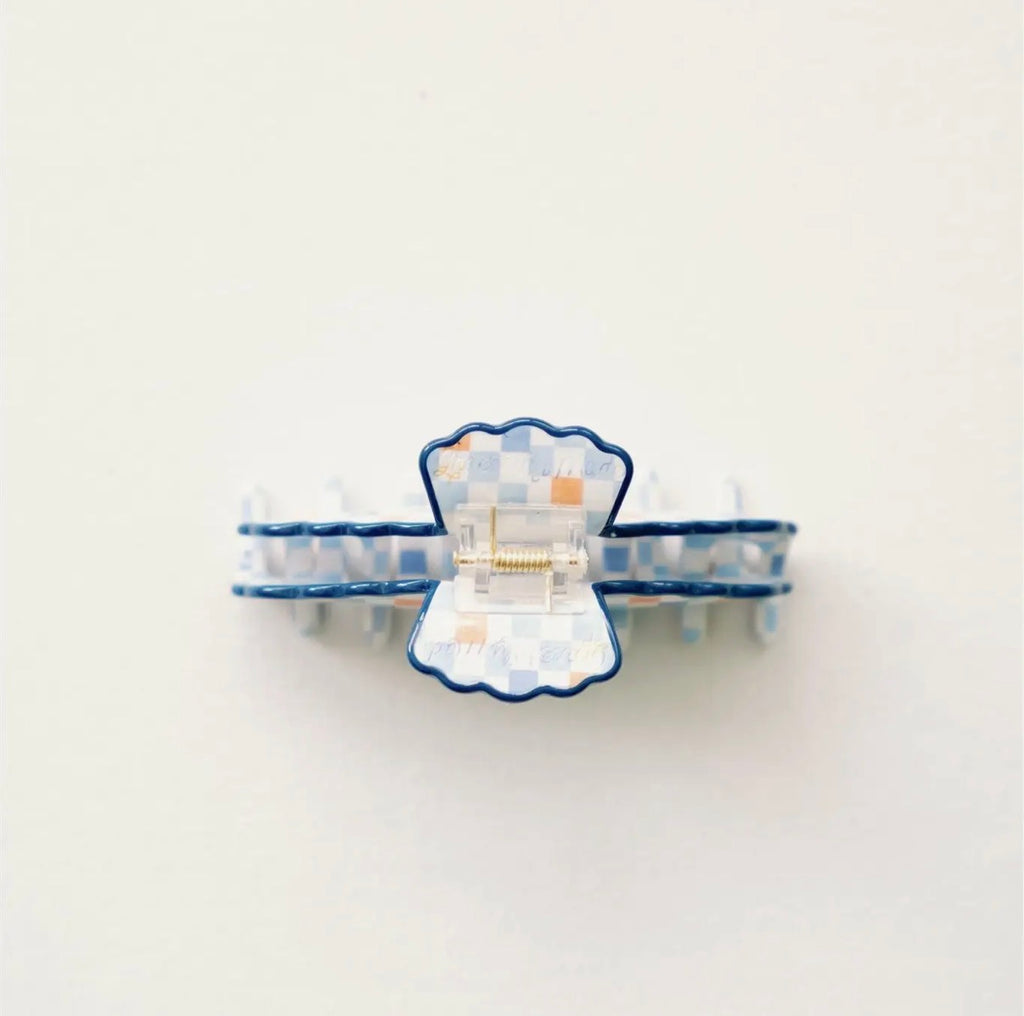 Orange and Blue Claw Clip